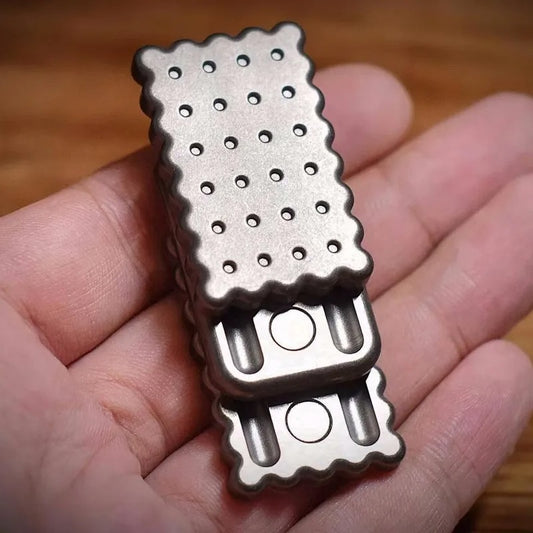 Cookie Push Slider – Triple-Layer EDC Fidget Toy for Stress Relief & Focus